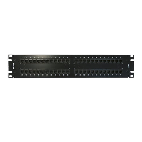 Patch panel 48 puertos CAT5E, 2U Precargado Belden AX103259