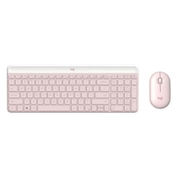 Kit Teclado y Mouse Inalambrico Logitech MK470 Slim Rose, 920-011312
