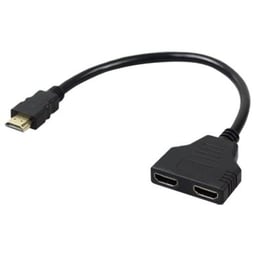 Splitter Brobotix 170422 de HDMI Macho a 2xHDMI Hembra/30cm/1080P/Negro