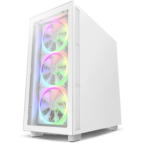 Gabinete NZXT H7 Elite / Con Ventana, Midi-Tower/ Mini-ITX/ Micro-ATX/ ATX/ EATX/ USB 3.0 Sin Fuente/ Blanco CM-H71EW-01
