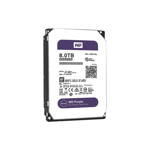 Disco duro interno Western Digital Purple Surveillance 8TB SATA 3.5" 7200RPM, WD82PURZ