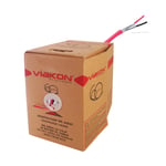 Bobina de Alambre Blindado Viakon 9422 305 Metros, Color Rojo, 2 X 18 AWG