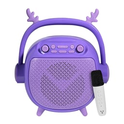 Bocina Portátil Vorago BSP-205 / Bluetooth / Color Purpura / MSD / USB / Micrófono Incluido