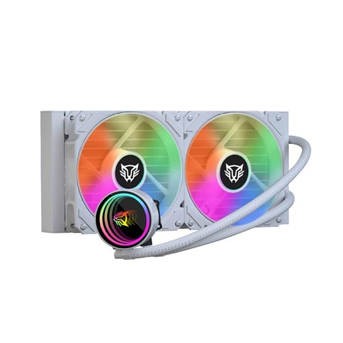 Enfriamiento líquido Balam Rush BR-937375 HydroX Pro HX20, 2 x 120mm, 800-1800 RPM, color blanco