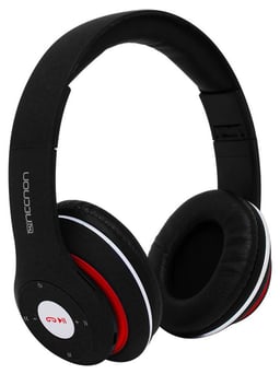 Diadema Audifono Inalambrico Necnon NBH-01/Bluetooth/3.5MM/3.5MML/Radio-FM/Micro-SD/Manos Libres/Sonido HI-FI/Color Negro, NCAB0101RZ