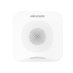 Sirena Inalámbrica Interior Hikvision DS-PS201-WB / Alerta Ajustable Entre 80 A 95DB / 4 Tipos De Sonido De Alarma Fuego / Pánico / Medico / Intrusión