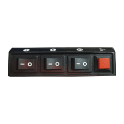 Switch de 4 Interruptores Epcom XDKQH01 para Encendido/ Apagado y Control de Patrones de Destello