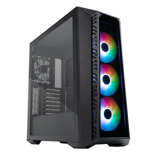 Gabinete Cooler Master MB520-KGNN-S01 C/Ventana / ARGB / ATX / Midi-Tower / USB 3.2 / Sin Fuente / Con 4 Ventiladores / Negro
