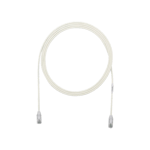 Cable de Parcheo TX6 UTP CAT6 Panduit UTP28SP1, Diametro Reducido (28AWG), Color Blanco Mate, 1FT