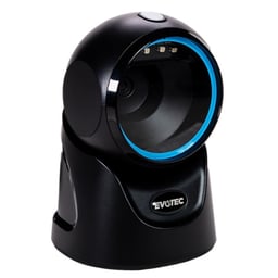 Lector Codigo De Barras Evotec EV-3008 CMOS / Alambrico / 2D / Para Escritorio / Con Cable / Negro-Azul