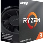 Procesador AMD Ryzen 3 4100 Socket AM4/ Quad Core/ Disipador Wraith Stealth, 100-100000510BOX
