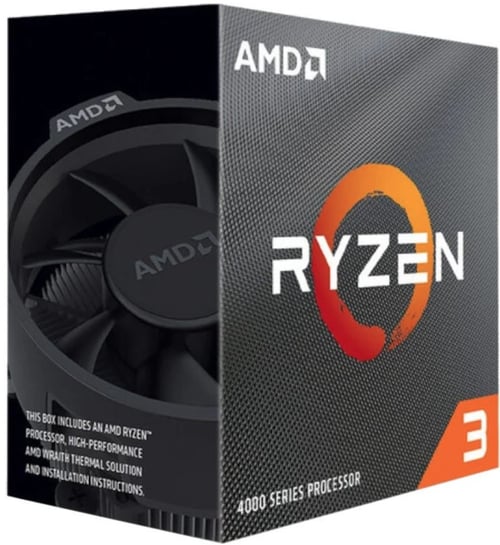Procesador AMD Ryzen 3 4100 Socket AM4/ Quad Core/ Disipador Wraith Stealth, 100-100000510BOX