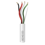 Bobina de 152 MTS de Cable Honeywell 54745501 CALIBRE 16/2 Pares/Color Blanco/Aplicaciones de Alarmas de Intrusion y Automatizacion