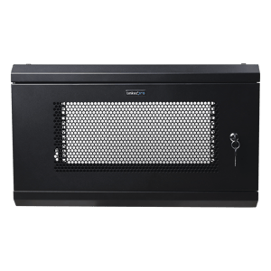 Gabinete de Pared 6U LINKEDPRO SR1906LH3P/Puerta Perforada/455 mm/Rack de 19"/Acero Reforzado/Negro