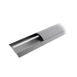 Ducto de media caña de aluminio, tramo de 2.5m, DMCTALUM
