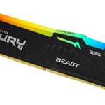 Memoria DDR5 16GB 5200MHZ Kingston Fury Beast RGB NON-ECC CL40 XMP, KF552C40BBA-16