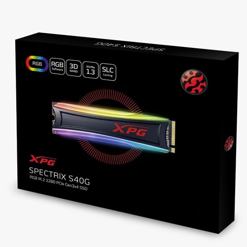 Unidad de Estado Solido M.2 256GB Adata XPG Spectrix S40G RGB AS40G-256GT-C PCI Express 3.0, 3500 MB/S,1200 MB/S