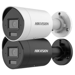 Cámara Bala IP Hikvision DS-2CD2063G2-LI2U De 6mpx / 2.8mm / 40M Luz Blanca + 40M IR / Acusense / IP67 / WDR 120DB / PoE / Dual Light / 2 Micrófonos / Onvif / AcuSearch