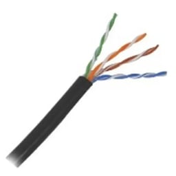 Bobina De Cable UTP Cat. 5E Condumex 66545742 Exterior / Interior / Sin Gel / 100% Cobre / 24AWG / 305M / Negro