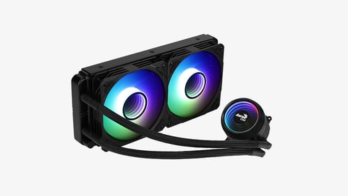 Sistema de Enfriamiento Liquido Aerocool Mirage L240, ARGB, 240MM (2X120MM), 600-1800RPM, 4710562755992