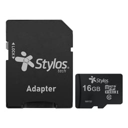 Memoria MicroSDHC 16GB Stylos STMS161B/Clase 10/Con Adaptador