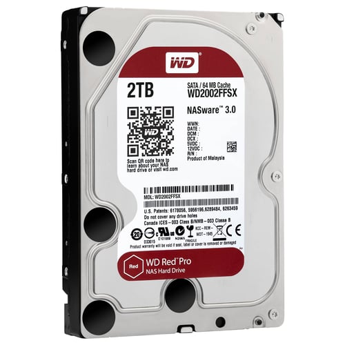 Disco Duro WD 2TB 3.5" SATA3 7200RPM 6GB/S 64MB, WD2002FFSX