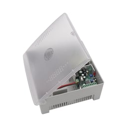 Fuente de Alimentación con Gabinete de 4 Salidas de 11 - 15 Vcc / 5 Amper / Soporta Batería de Respaldo / Voltaje de Entrada: 96 - 264 Vca / Soporta Protección contra Sobrecorriente de Salida, Protección contra Cortocircuito /