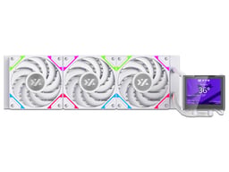 Enfriamiento Líquido XYZ HydroView AIO 360 para Intel y AMD/ARGB/3X120MM/2500RPM/Blanco/X-WC-HYDROVIEW-360W