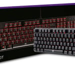 Teclado Mecanico Primus Gaming Ballista 100T PKS-102S Led Rojo/ Alambrico/ USB/ Switch Brown/ Color Negro