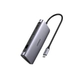 Hub USB-C 3.2 Ugreen 40873 9 En 1 PD Carga 100W, Soporta Mac OS/Windows/Linux