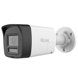 Cámara Bala TurboHD Hilook THC-B157-LTS 5MPX / Lente 2.8mm / Audio Bidireccional / Dual Light / ColorVU / IR 30M / 20M Luz Blanca / Micrófono Y Bocina Integrado / Exterior IP67