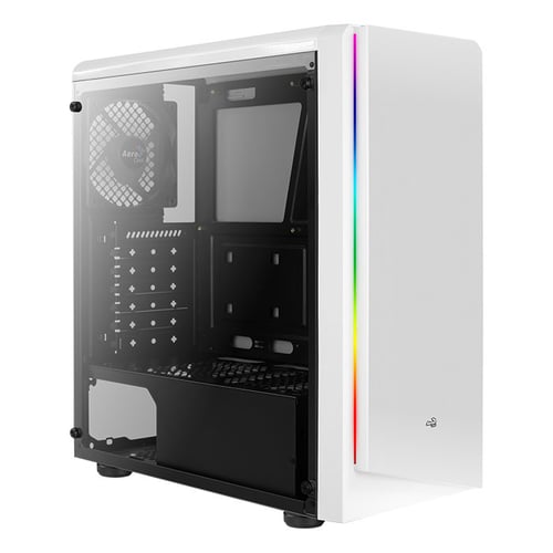 Gabinete Aerocool Rift WG Media Torre, ATX/ Micro ATX, Blanco, RGB, Ventana Lateral, sin Fuente, 4718009159082
