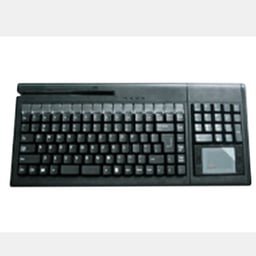 Kit Teclado Y Mouse Alambrico EC Line EC-KBS128MT De 128 Teclas / USB / Touch Pad / Para Puntos De Venta / Negro