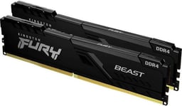 Memoria DDR4 32GB 3600MHZ KINGSTON FURY BEAST 2X16GB NEGRO CL18 XMP NON-ECC DIMM KF436C18BBK2/32