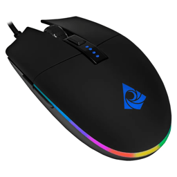 Mouse Alambrico Gamer Munfrost Triton DPI/6 Botones/Optico/USB/Sensor Pixart PWM 3360/ARGB/12000 DPI/Negro Mate/MFMTR11B