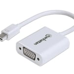 Adaptador Mini Displayport a VGA Manhattan 151382 Blanco