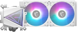 Enfriamiento Líquido MSI MAG CoreLiquid I240 White ARGB Gen2 / 2x120mm / Hasta 2100RPM / LGA 1700, 1851, AM5 / Color Blanco