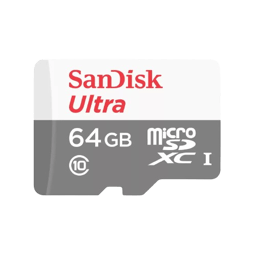 Memoria microSDXC 64GB Flash SanDisk Ultra UHS-I Clase 10 con Adaptador, SDSQUNR-064G-GN3MA