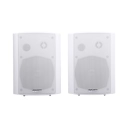 Par de Altavoces Alambricos Para Montaje en Pared Epcom SF-775AW Color Blanco 40W
