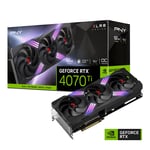 Tarjeta de Video PNY Nvidia Geforce RTX4070 TI 12GB Gaming Verto Triple Ventilador DDR6X, VCG4070T12TFXXPB1-O