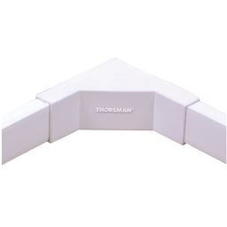 Canaleta blanca sin división 20x10mm, 2.5mts Thorsman TMK1020