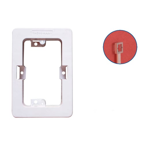 Caja plástica Thorsman TMK 7900-02002 blanco, taquete y pija