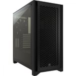 Gabinete Corsair 4000D RGB Airflow, Vidrio Templado Media Torre, Color Negro, CC-9011240-WW