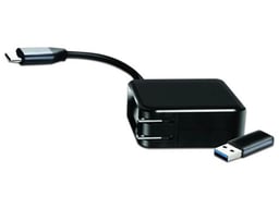 Cargador TechZone TZADPT para Docking Station con Adaptador USB-C a USB-A