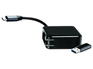 Cargador TechZone TZADPT para Docking Station con Adaptador USB-C a USB-A