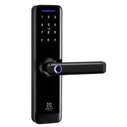 Cerradura Electronica Inteligente Mirati MSL01 C/5 Metodos de Apertura, Negro