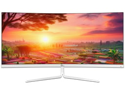 Monitor 30" Qian QMC-VA30-02 LED/Curvo/VA/HDMI/DP/2560x1080/10 ms/200 Hz/Blanco