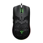 Mouse Game Factor MOG501 Gamer, RGB, color negro, USB