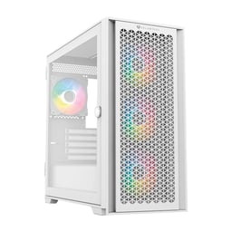 Gabinete Balam Rush BR-938822 Carbono Twin Mate 6000 Midi-Tower / Con Ventana / Sin Fuente / RGB / USB 3.0/2.0 / 4 Ventiladores RGB Instalados / Blanco / Micro-ATX
