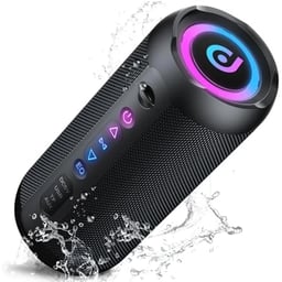 Bocina Portatil Inalambrica S18-1 Con Bluetooth / USB / Negro / IPX6 / 1800MAH / 5V / RGB